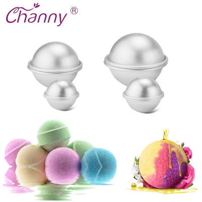 6-Piece Aluminum Alloy Bath Bomb Mold Set
