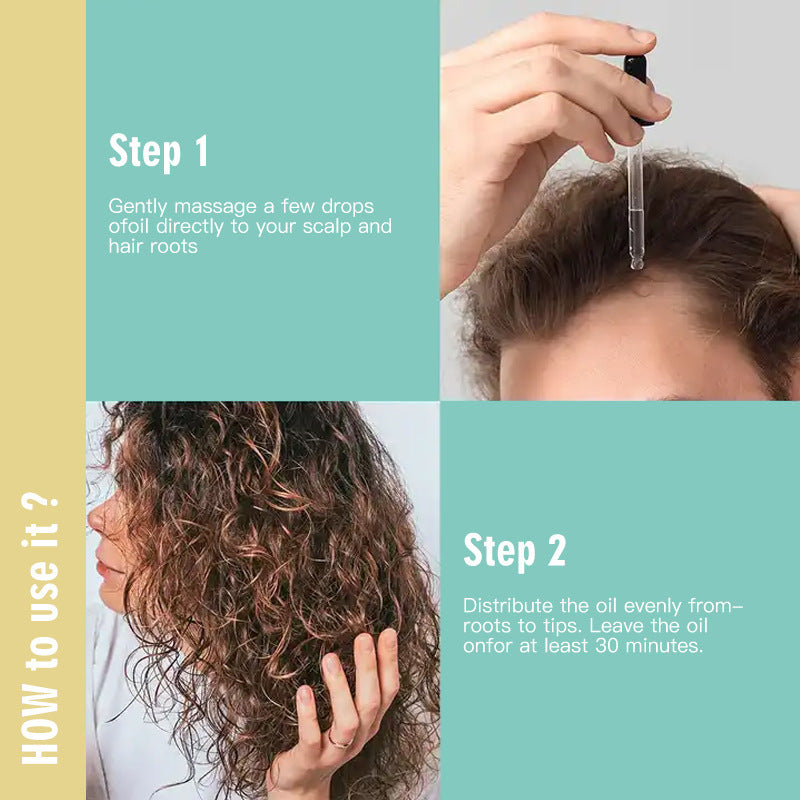 HAIR OIL Improves Dry Hair Organic Rosemary Hair Care Essential Oil - Korvel