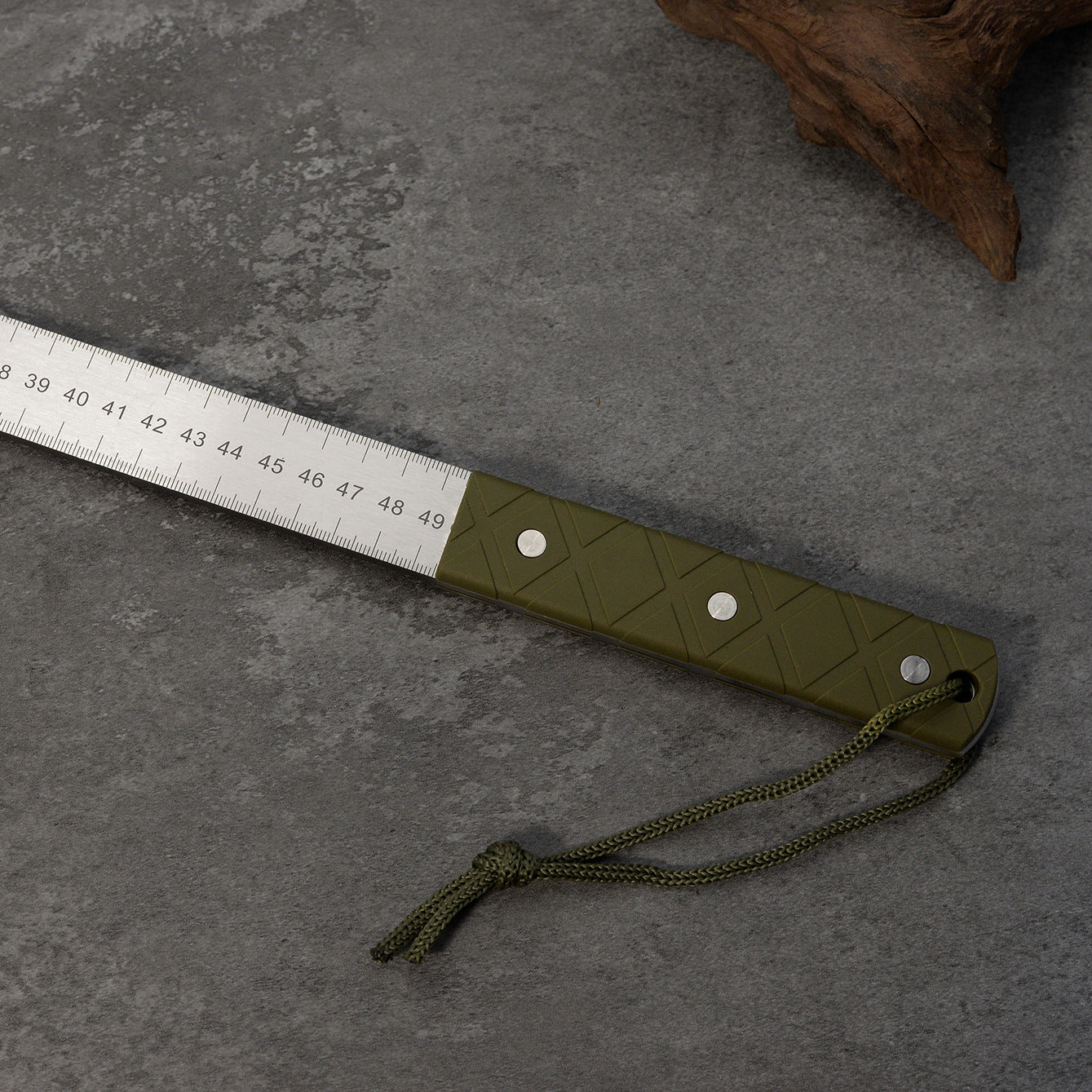 20 - Inch Dual - Scale Stainless Steel Ruler, thickened quenched steel, with random lanyard, great for drawing & measuring. - Korvel