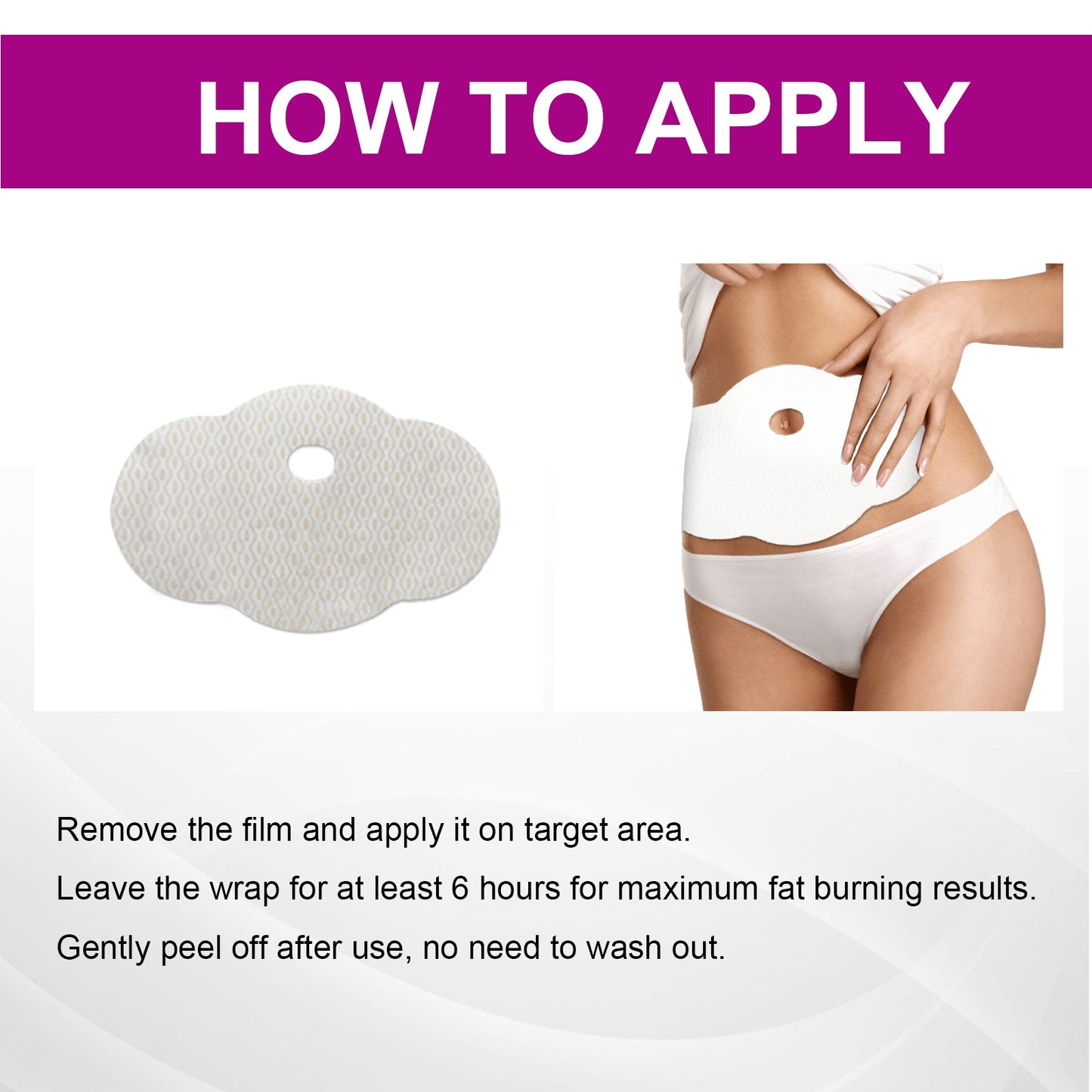 Belly Lift Tape, Lifts Loose Skin Tighten Shape Slim Belly Button Tape - Korvel