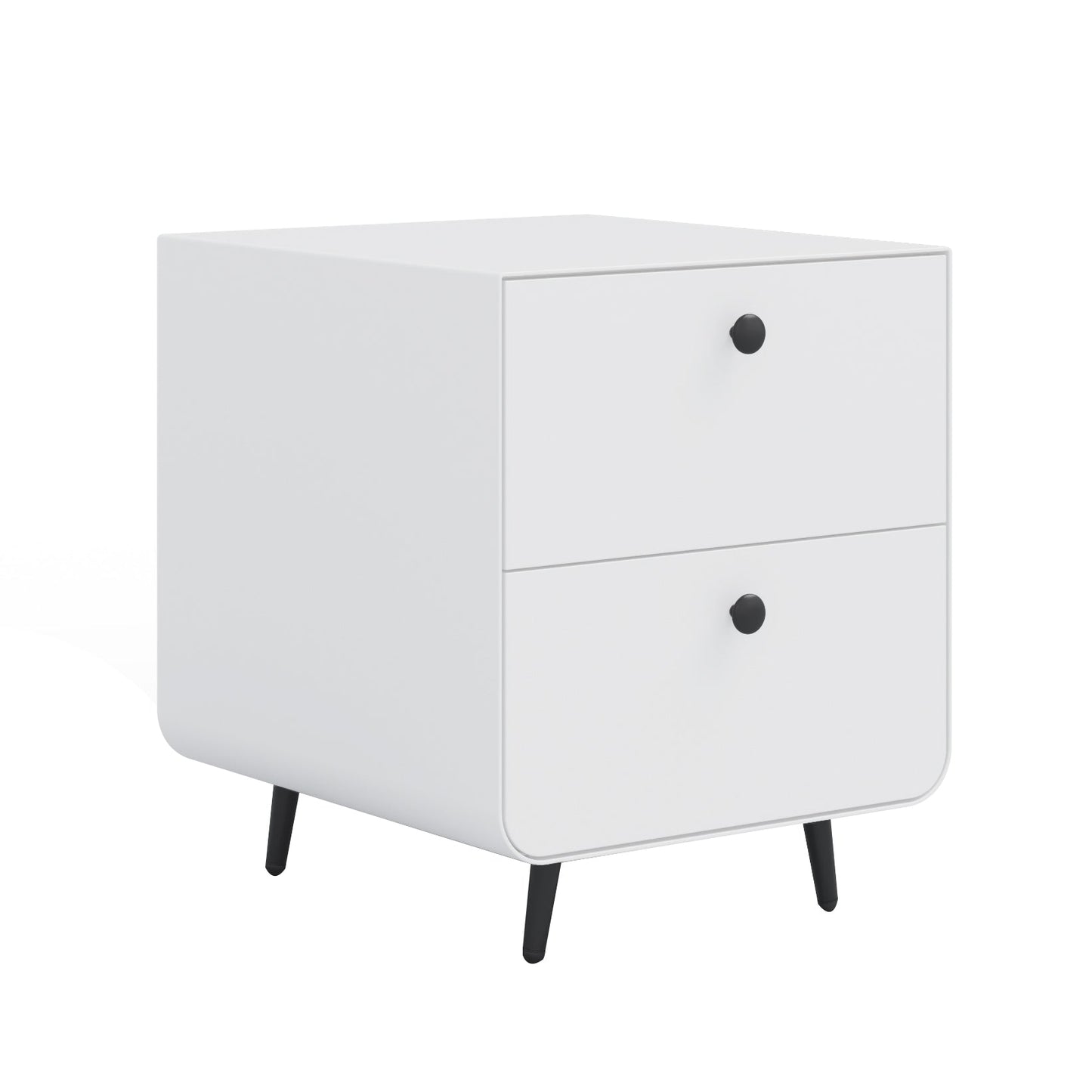 Table de nuit en acier moderne avec rangement pour chambre