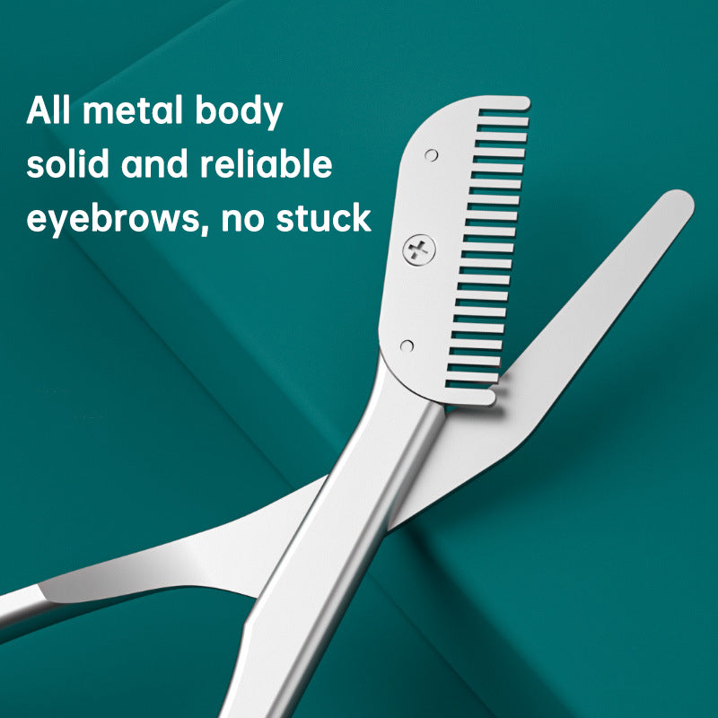 Stainless Steel Makeup Safety Eyebrow Trimmer Mini Beauty Scissors - Korvel