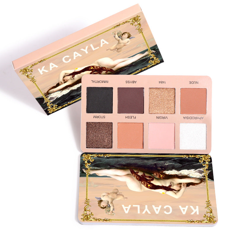 KA CAYLA 8 Colors Eyeshadow Palette EVA Matte Pearl Glitter Eyeshadow Palette - Korvel