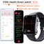F300 smartwatch ECG electrocardiogram monitoring SOS fall alarm blood glucose and blood pressure watch HRV report - Korvel