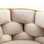 Luxury modern simple leisure velvet single sofa chair bedroom manicure table back chair beige - Korvel