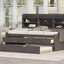 Twin Size Wooden Captain Bed with Storage and Trundle - Antique Gray