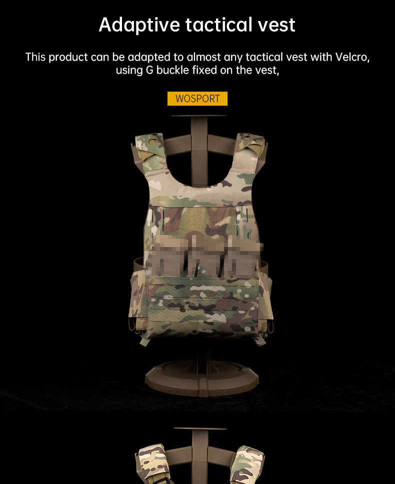 WoSporT Tactical Paintball Harness with Camouflage Cover