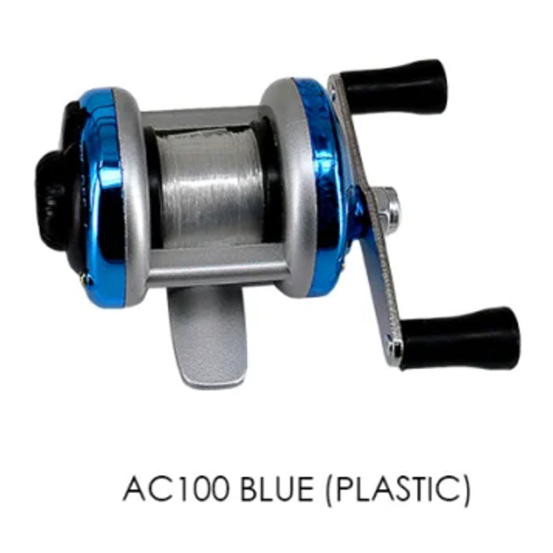 Mini Metal/Plasticl Drum Fishing wheel Portable Winter Ice Fishing Reel Wheel with Wire Outdoor Tackle fishing Accessories - Korvel
