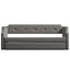 Upholstered Daybed with Trundle, Wood Slat Support,Upholstered Frame Sofa Bed   Twin Gray - Korvel