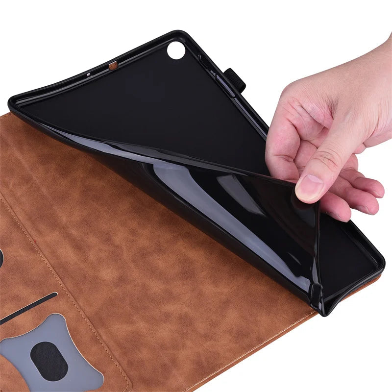 Funda Folio de PU Cuero Premium para iPad Pro de 11 y 13 Pulgadas (2024)