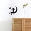 Moon Girl Mirror Sticker 1mm Acrylic 3D Wall Decal for Room and Bedroom Decorations - Korvel