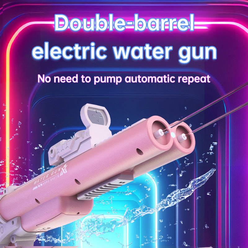 Double tube electric water gun outdoor water play and war toy - Korvel