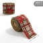 Christmas ribbon imitation linen ribbon decoration bow accessories snowflake Christmas ribbon in stock - Korvel