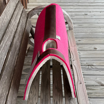 Stylish Two-Tone Pink Saddle Pad - 30" x 28" - Korvel