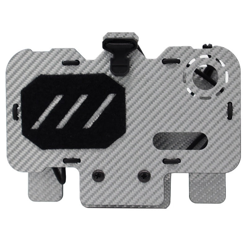 Tactical vest MOLLE system mounted carbon fiber tactical navigation board universal chest folding mobile phone carrier board - Korvel