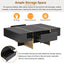 Mesa de café rectangular multifuncional ON-TRANS con cajones