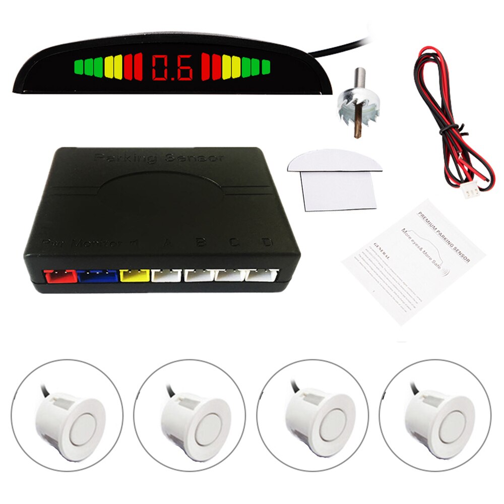 Premium LED Parking Radar System with 4 Sensors