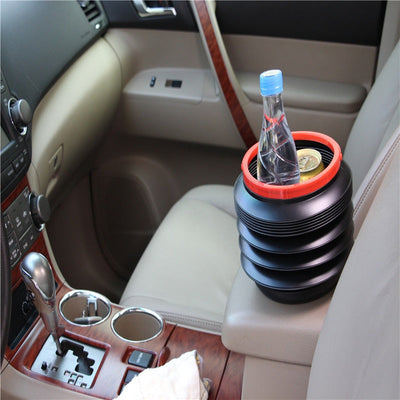 Car Trash Bin Can Car Storage Bin Portable Outdoor Fishing Bucket Multifunctional Retractable Folding Water Bucket - Korvel