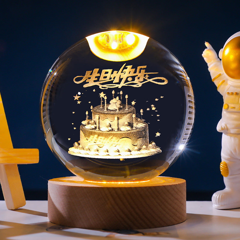 Starry Sky 3D Micro Landscape Crystal Ball Ornament