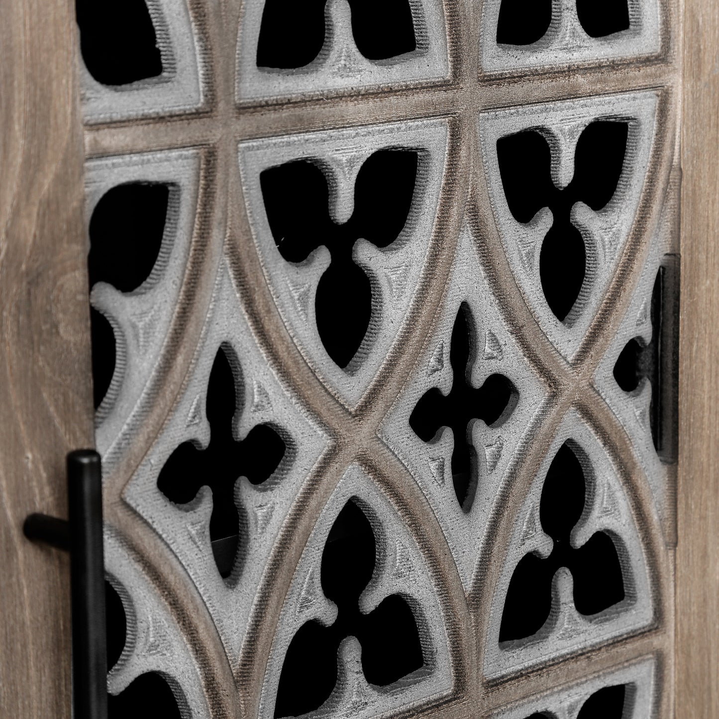 Hollow Four Door Antique Cabinet - American Country Style