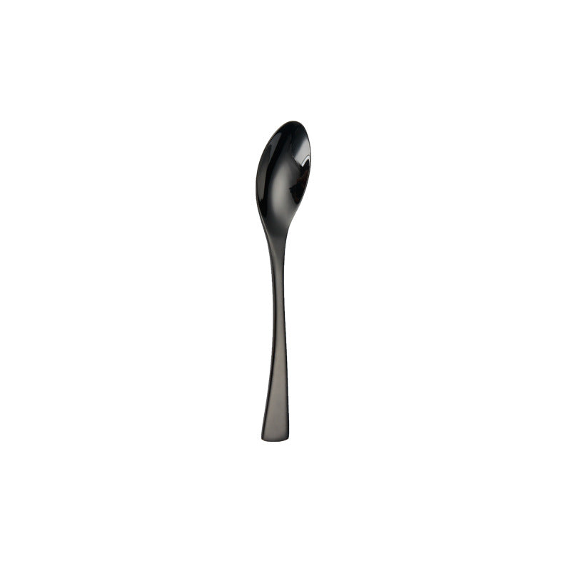 Juego de Cubiertos de Acero Inoxidable Negro de Titanio Premium