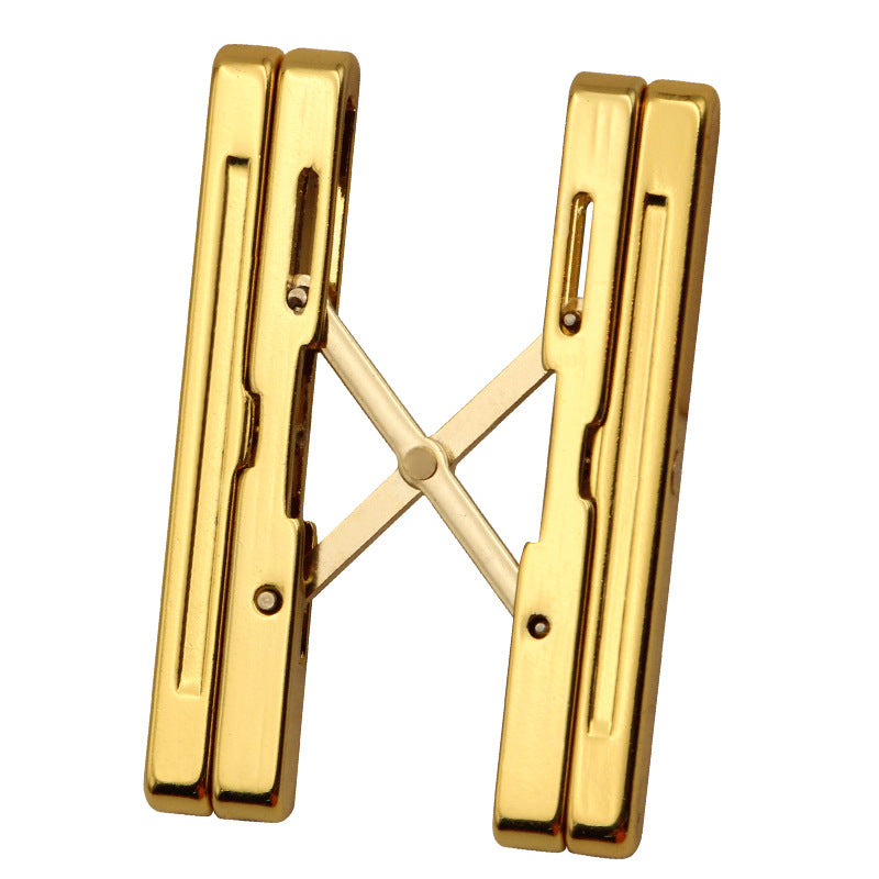 Cigar shelf pure copper gold-plated folding shelf portable cigarette holder simple - Korvel