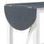 Ensemble de salle à manger surélevé en bois TOPMAX 3 pièces - Blanc et gris