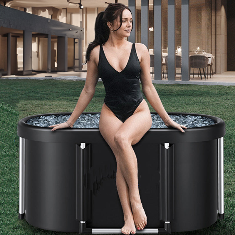 Portable multi-layer outdoor cold immersion bathtub for athletes' recovery, foldable for family use. - Korvel