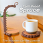 Printed wooden coasters Creative coffee cup holder Portable coaster - Korvel