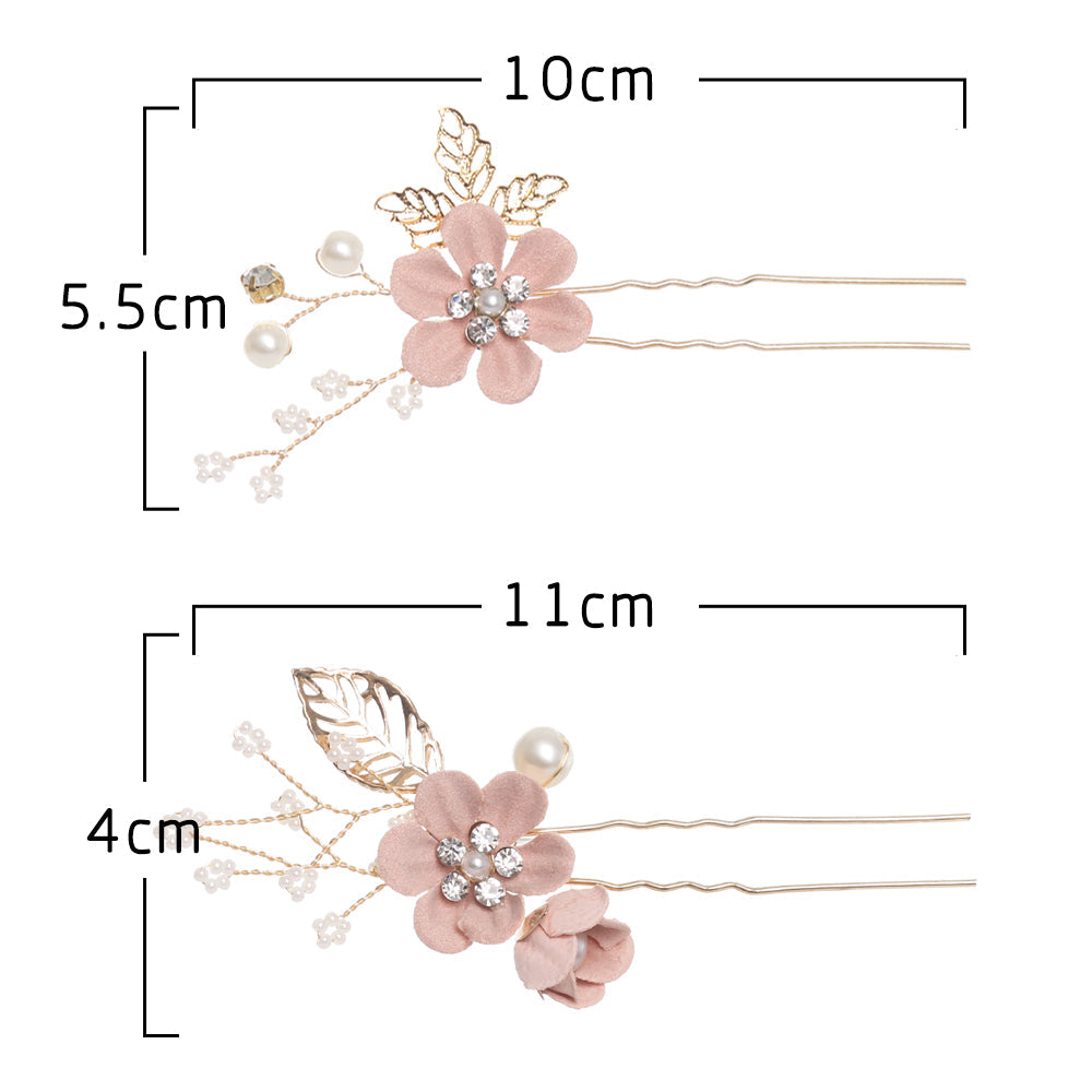 Peignes à cheveux en fleurs bleues de luxe pour les mariages et les occasions spéciales