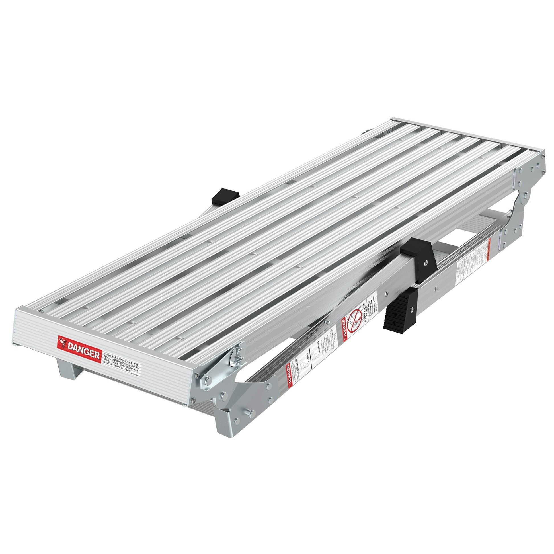 Work Platform Aluminum Portable Bench Folding Ladder ANSI Capacity 225 LBS 40" - Korvel