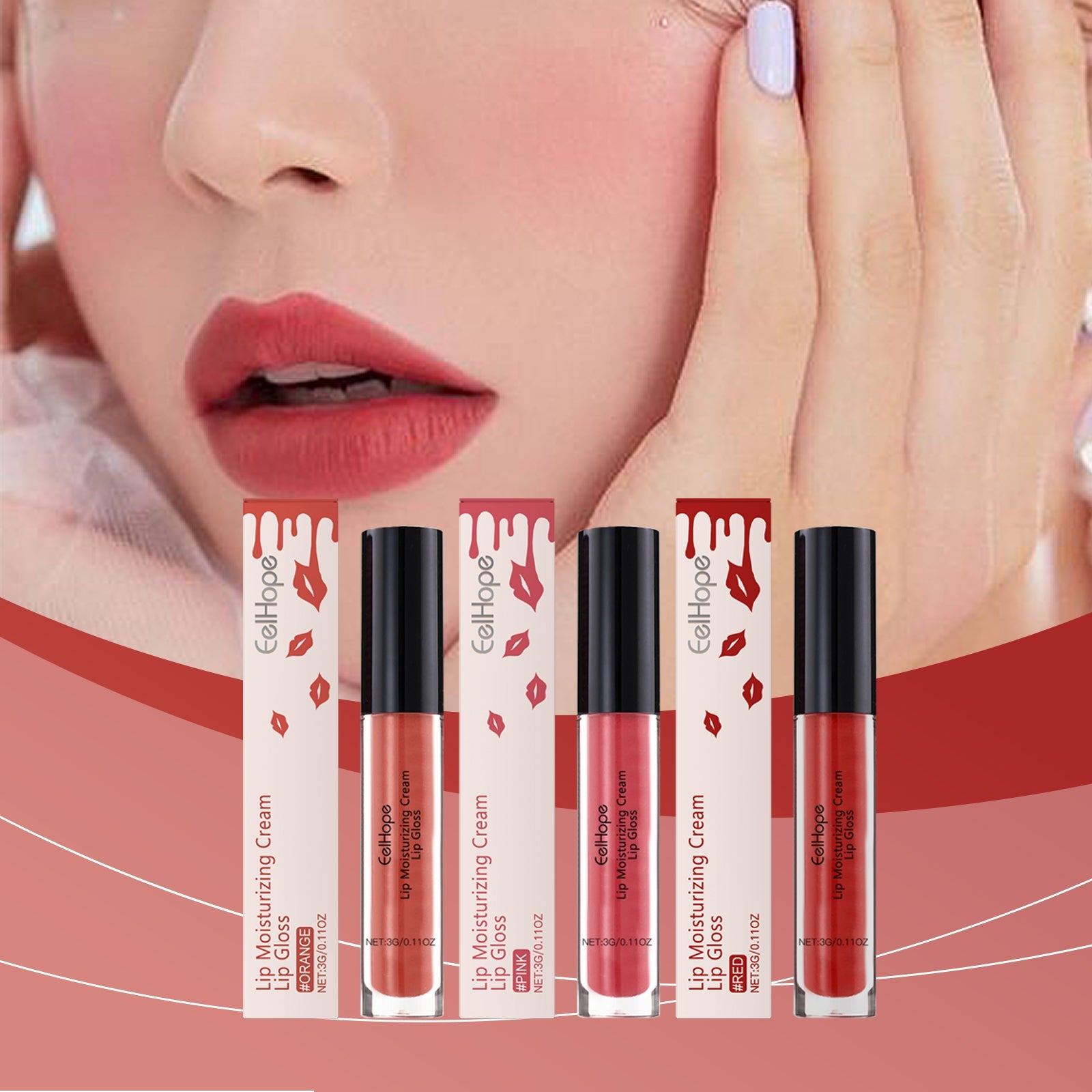 Moisturizing Lip Gloss Gloss Gloss Lip Glaze Easy Color Moisturizing And Multi-Colored Lip Balm - Korvel
