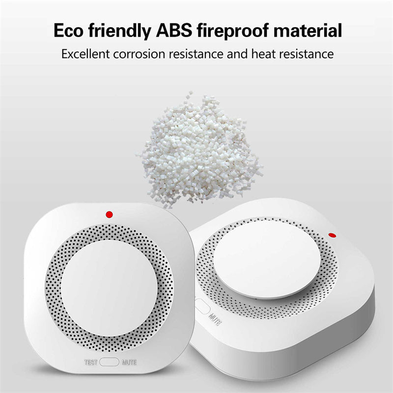 Tuya Smart Zigbee Smoke Detector Smart Fire Alarm Progressive Sound Photoelectric Smoke Sensor - Korvel