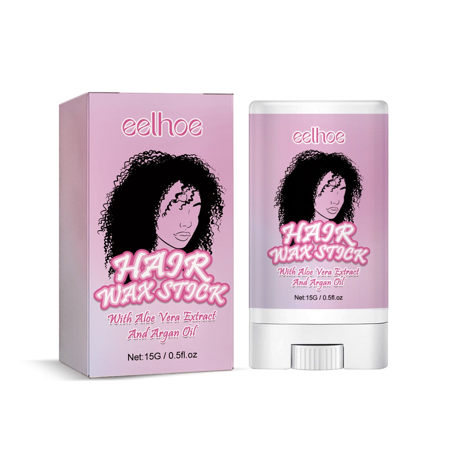 Hair Wax Stick, Long Lasting Hair Setting Smoothing Frizzy Small Broken Hair Natural Luster Solid Hair Oil Bar - Korvel