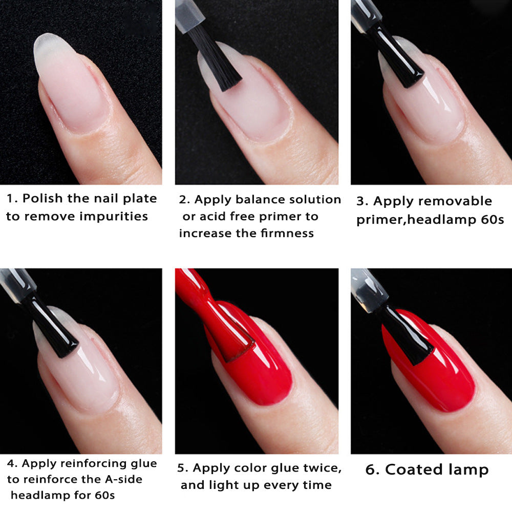 Nail Art Removable Bottom Glue Nail Polish Glue Functional Base Glue Nail Reinforcement Glue Unloading Glue - Korvel