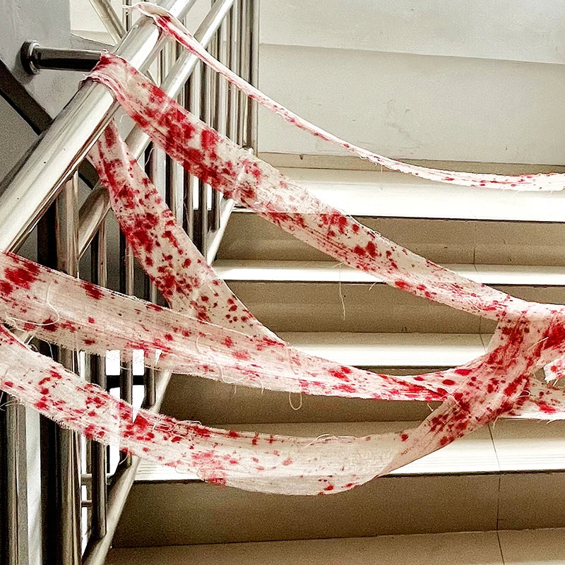 Halloween Bloody Cloth Strips for Spooky Decor
