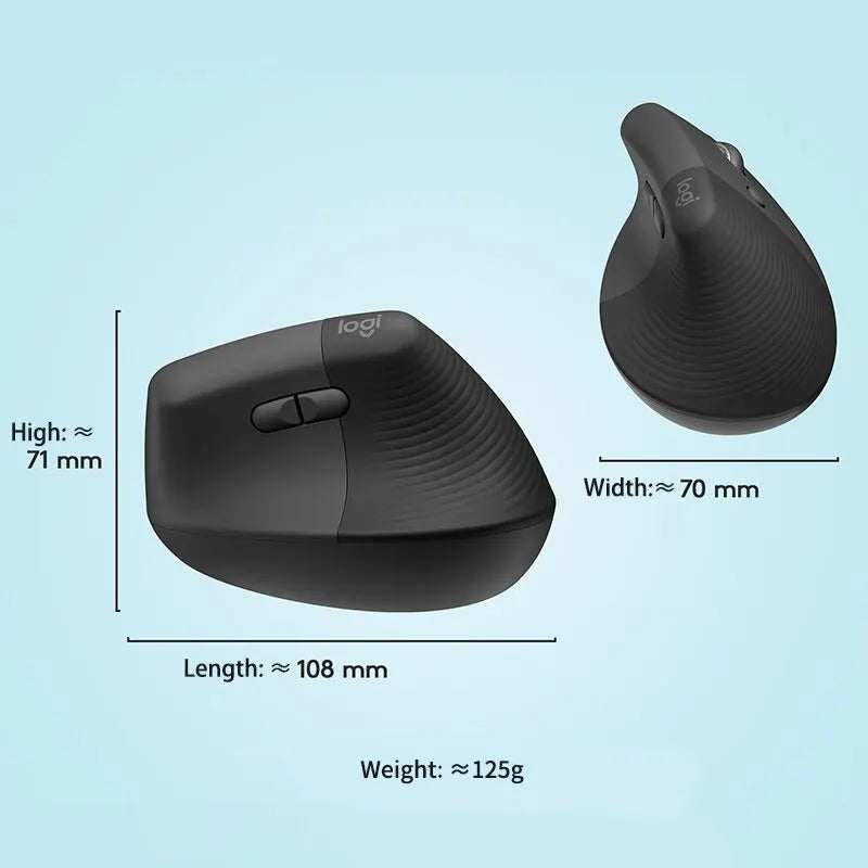 Logitech Lift Wireless Bluetooth Ergonomic Mouse