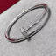 Precision Thick Plating Head and Tail Diamond Fashion Three-Circle Full Diamond Couple Bracelet - Korvel