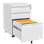 Premium Mobile Metal Filing Cabinet with Lock - 3 Drawers