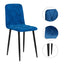 Dining Chairs Set of 4, Modern Kitchen Dining Room Chairs, Velvet Dining Chair Upholstered Cushion Seat and Sturdy Metal Legs - Korvel