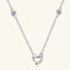 Collar de Corazón de Moissanita en Plata de Ley 925