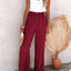 Full Size Decorative Button High Waist Pants - Korvel