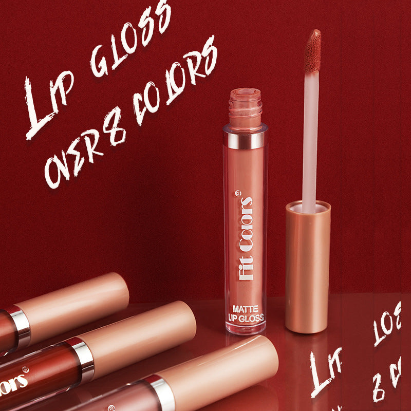 Fit Colors Matte Non Stick Cup Lip Gloss Fog Face Velvet Thin Tube Liquid Lipstick - Korvel