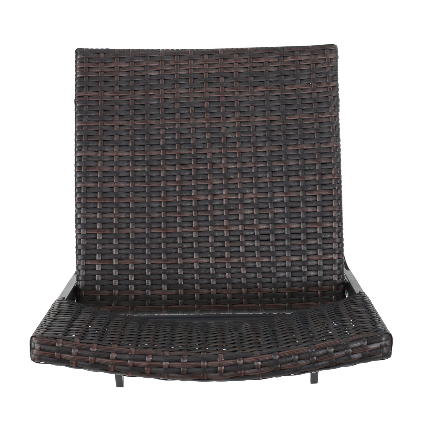 Taburetes de Bar de Wicker para Exterior - Set de 2 Piezas, Multimarrón