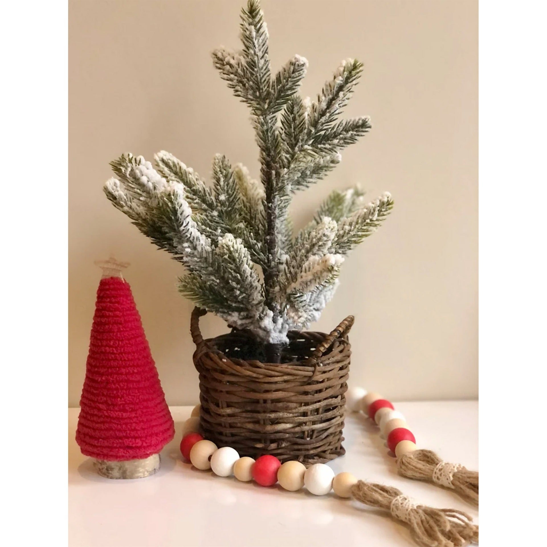Christmas Mini Christmas Tree Table Shelves Scene Decoration Tray Ornaments - Korvel