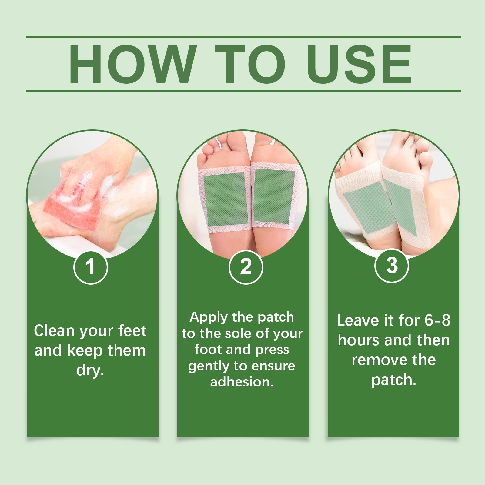 Foot Care Patch, A Gentle Daily Cleansing And Moisturizing Massage Patch For Feet - Korvel
