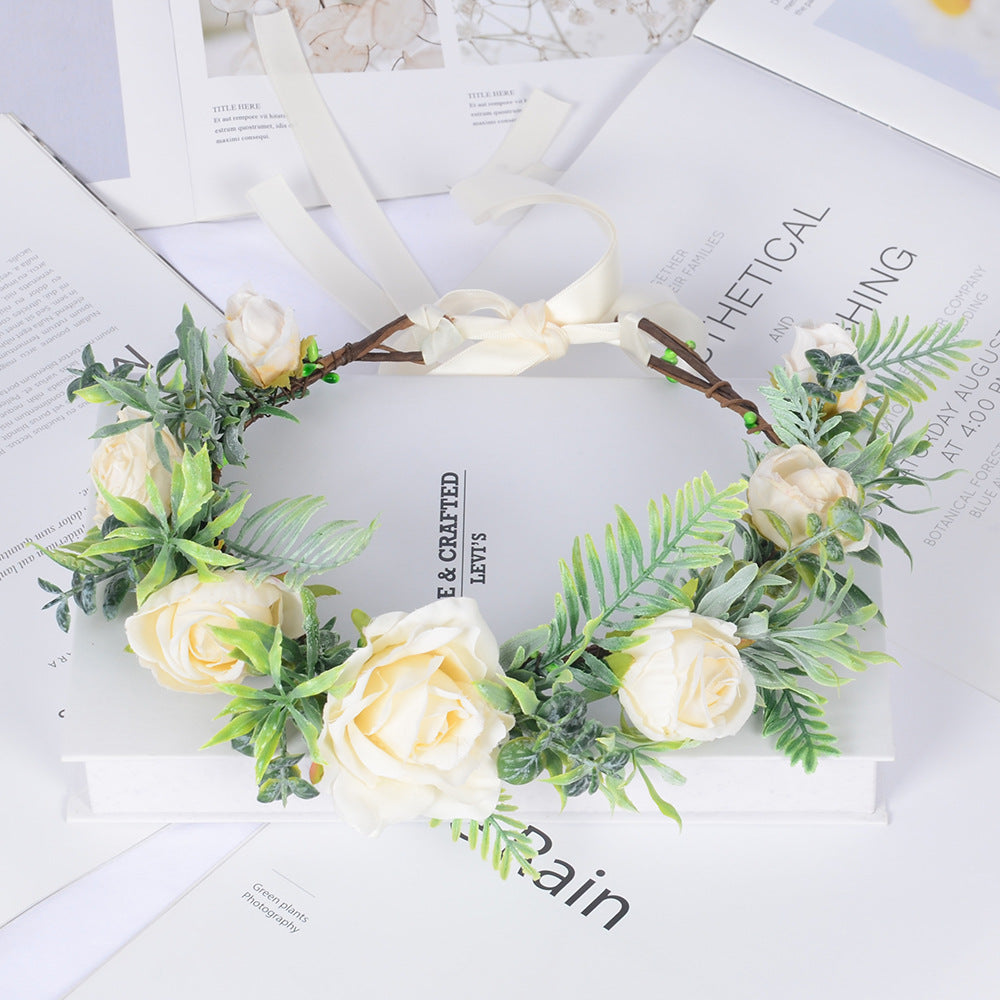 Couronne de fleurs bohémienne pour occasions élégantes