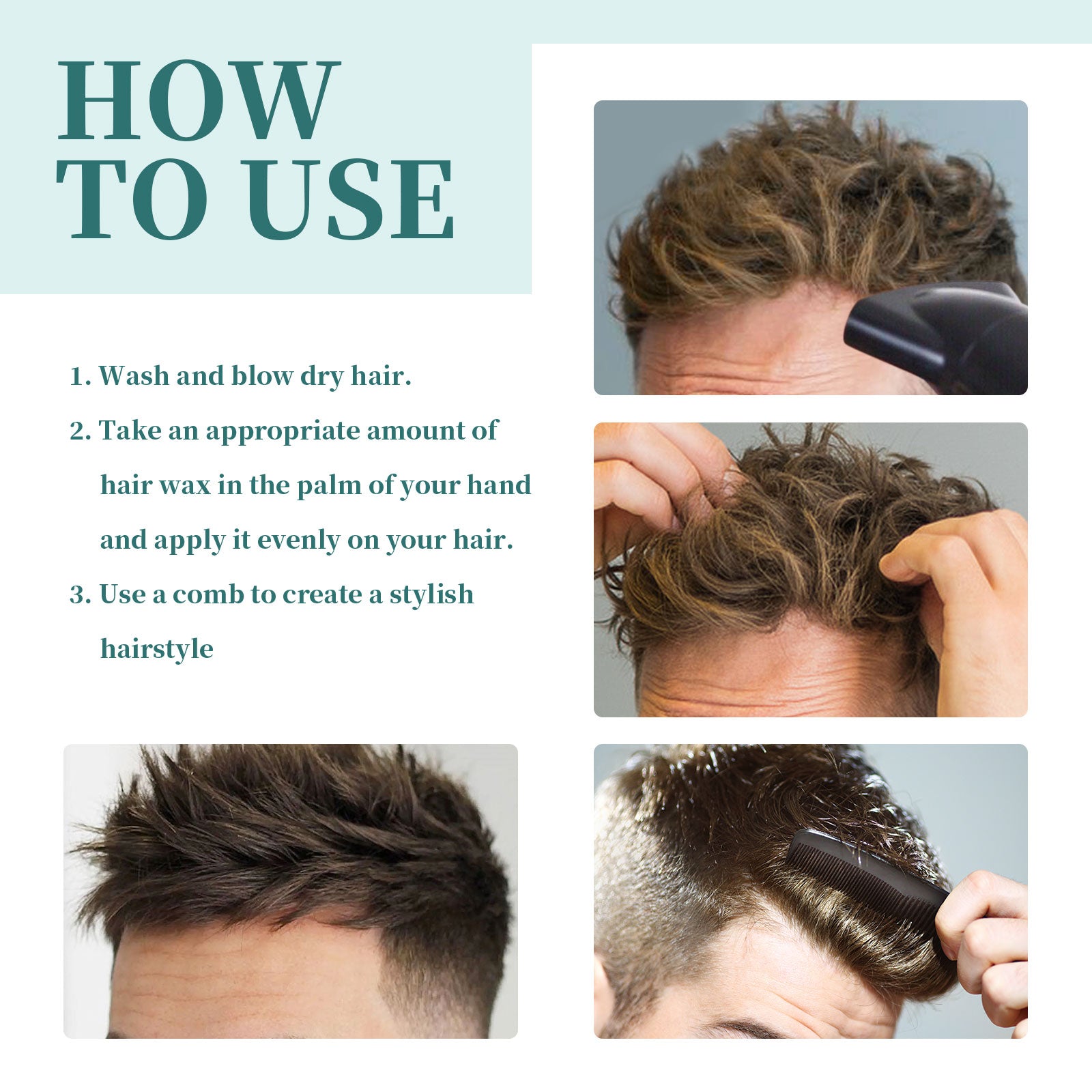 Hair-Plexus Pomades, Anti-Frizz Hair Care Moisturizing Shine Styling Gel Natural Volume - Korvel