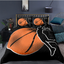 3D digital printing three piece quilt cover for sports basketball and football bedding - Korvel