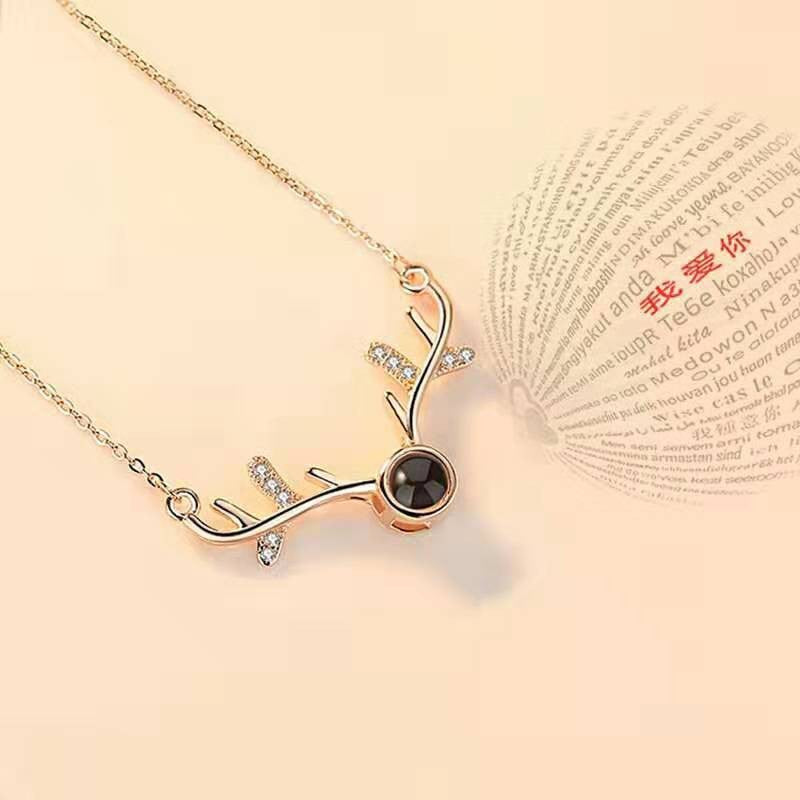 100 Languages I Love You Necklace Tiktok Same Love Memories Along the Way You 520 Pendant Love Gifts - Korvel